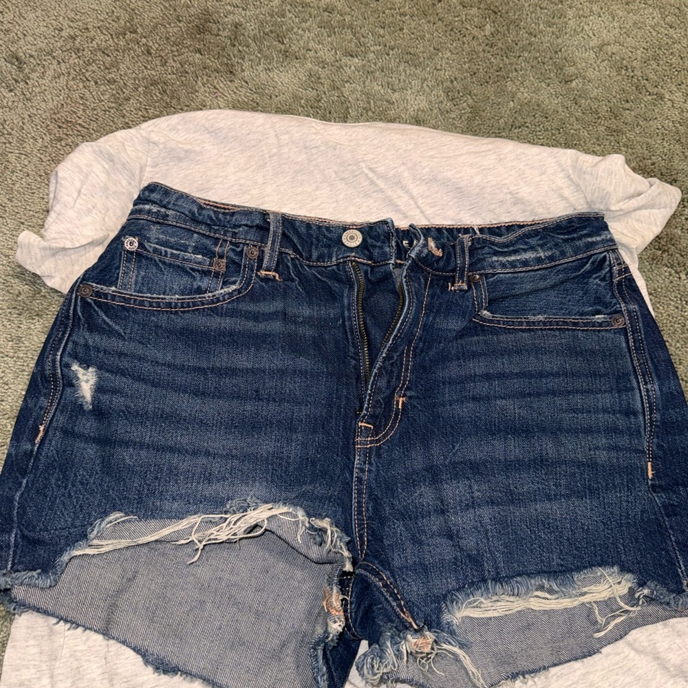 American Eagle Outfitters Dark Blue Jean Shorts